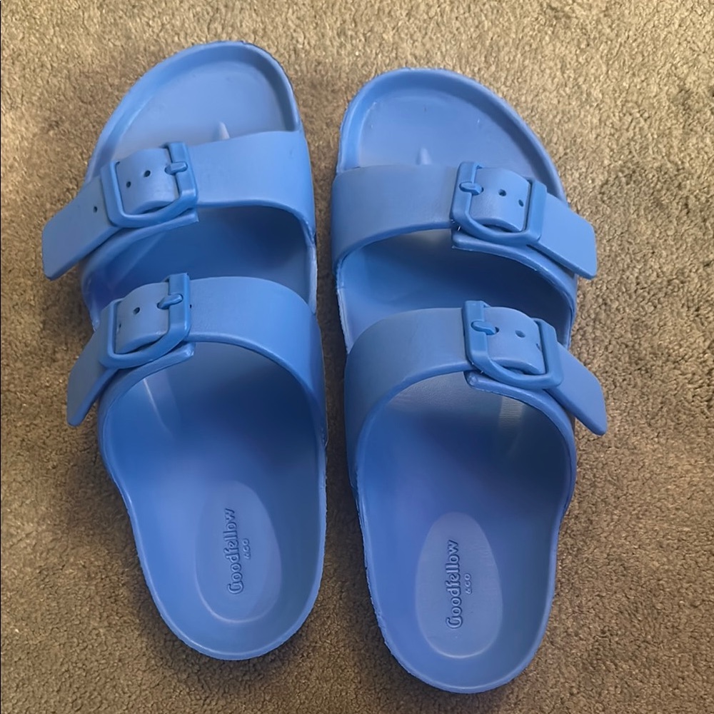 Goodfellow & Co Blue Sandals with Adjustable Straps